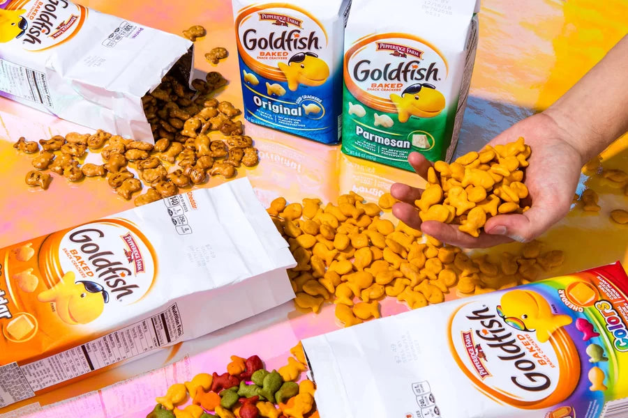 Pepperidge Farm Goldfish Baked Crackers Cheddar 187gm - Nosh Products