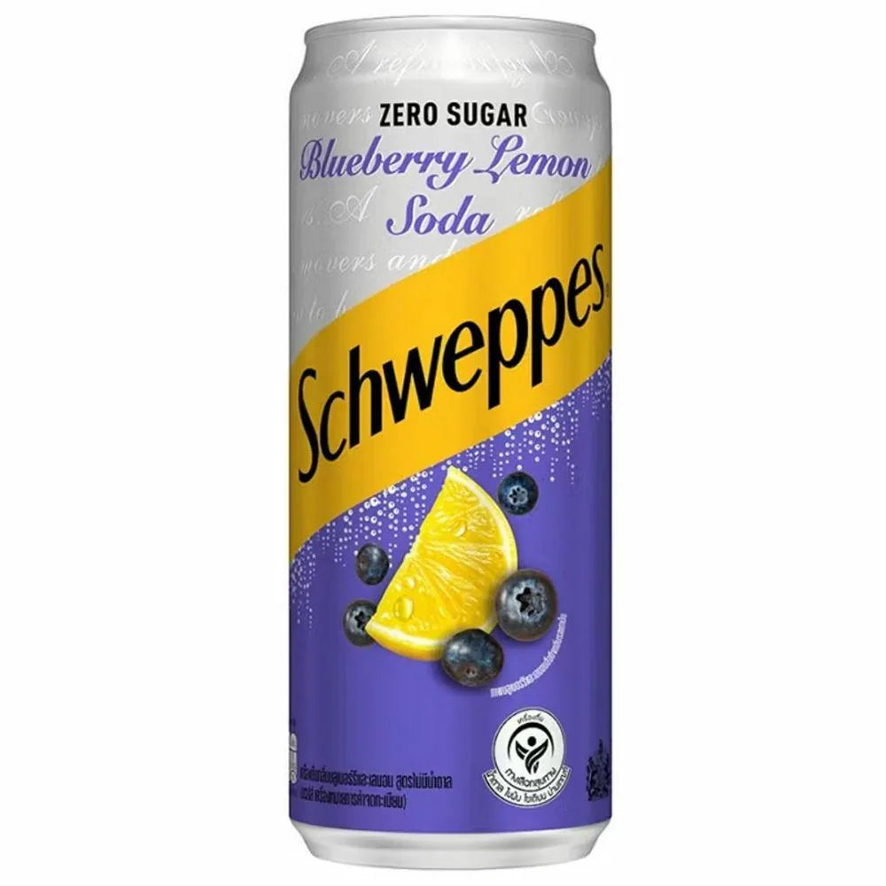 Schweppes Blueberry Lemon Soda Zero Sugar 320ml