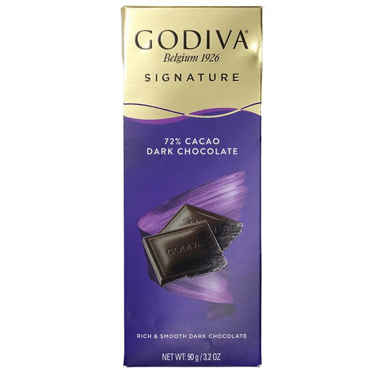 GODIVA SIGNATURE CHOCOLATE 72% DARK (90 GM)