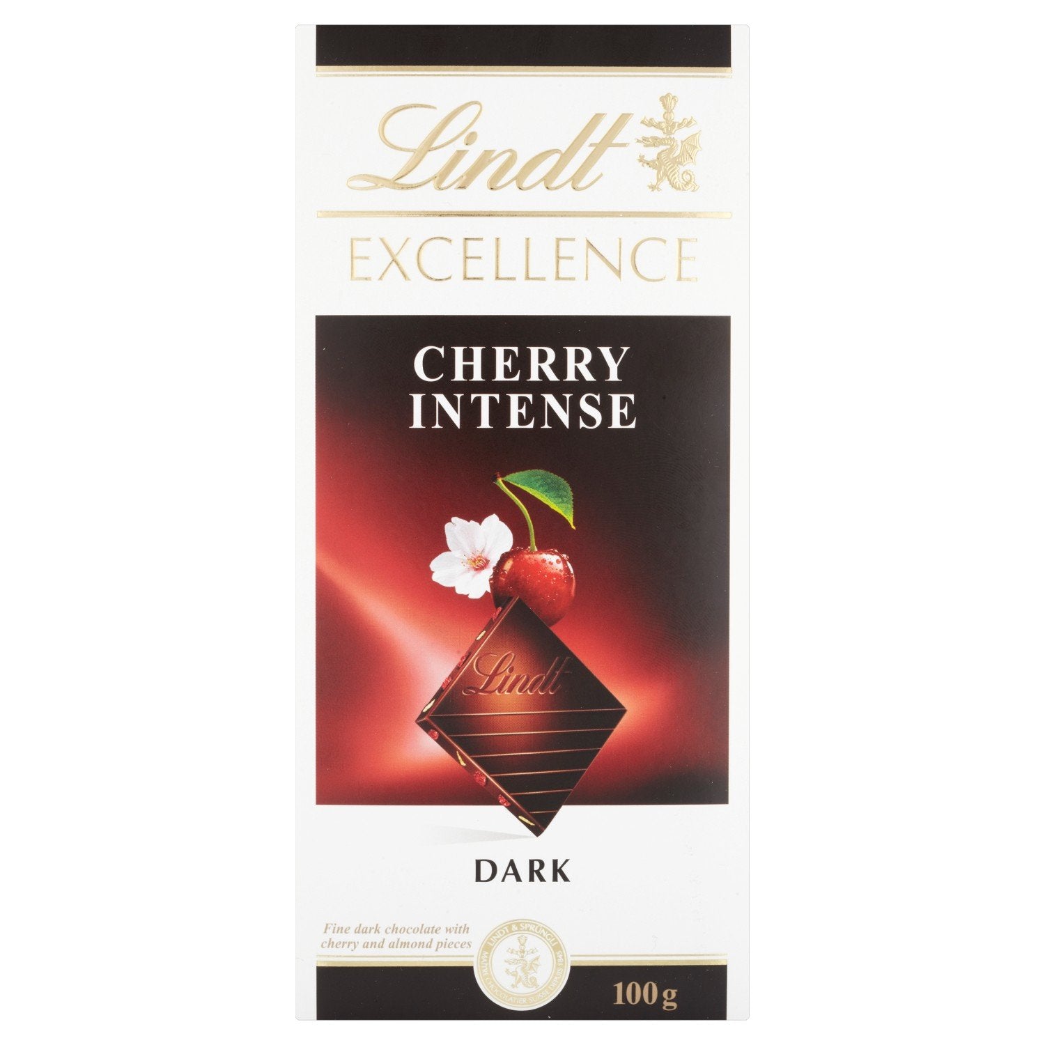 LINDT EXCELLENCE CHERRY INTENSE DARK (100GM) - Nosh Products