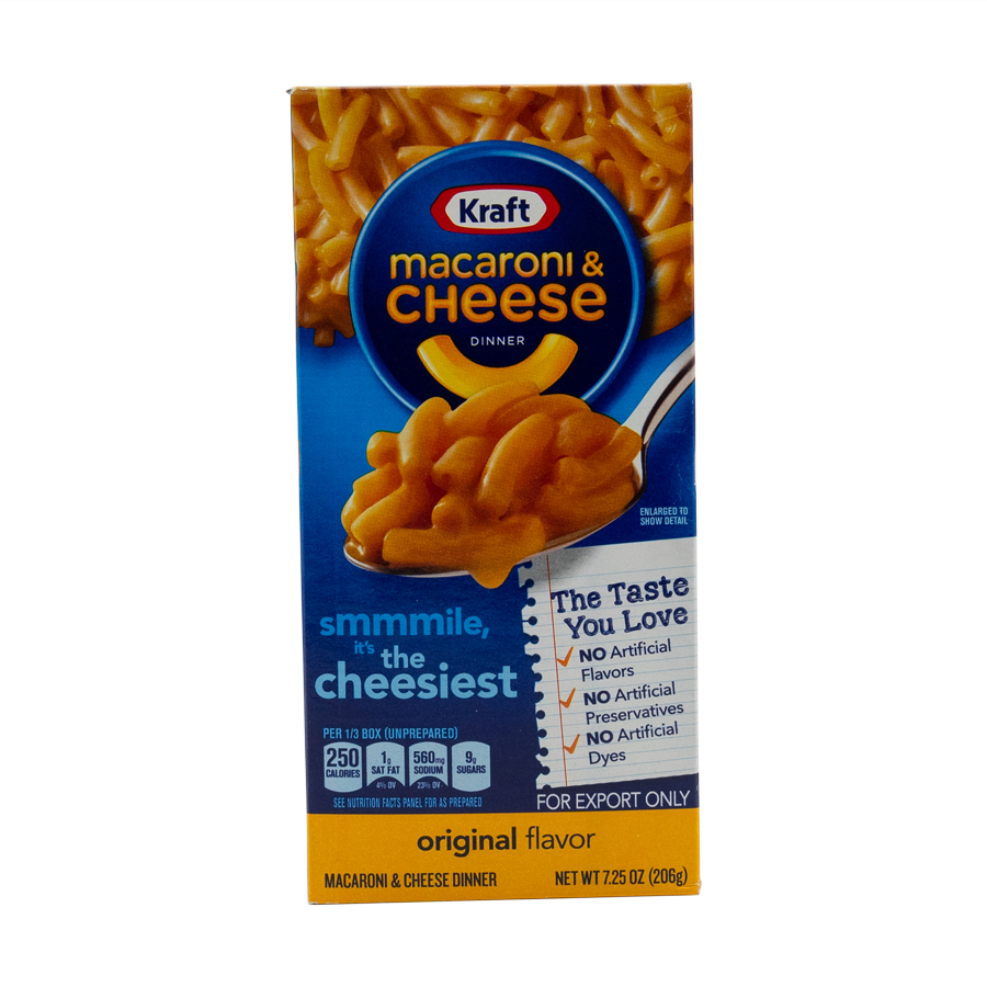 KRAFT MACARONI AND CHEESE ORIGINAL (206GM) - Nosh Products