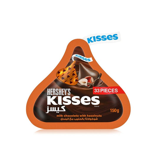 HERSHEY KISSES MILK CHOCOLATE WITH HAZELNUT (150gm)