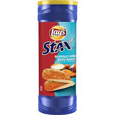 LAYS STAX BUFFALO WINGS WITH RANCH (155.9GM) - Nosh Products