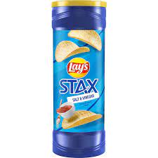 LAYS STAX SALT AND VINEGAR CHIPS (155.9GM) - Nosh Products