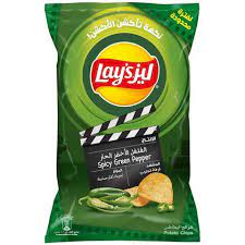 LAYS SPICY GREEN PEPPER (170GM) - Nosh Products