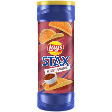 LAYS STAX MESQUITE BARBECUE CHIPS (155.9GM) - Nosh Products