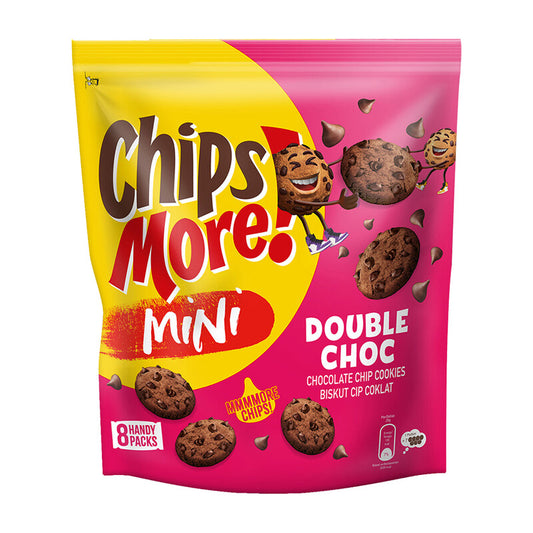 CHIPS MORE MINI DOUBLE CHOCOLATE (8 PACKS)